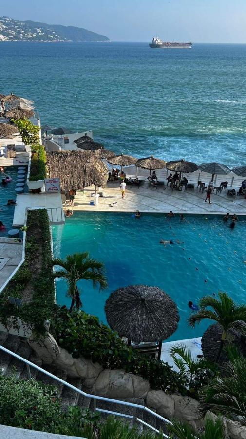Hotel Torres Gemelas Vista Al Mar A Pie De Playa Acapulco Eksteriør billede